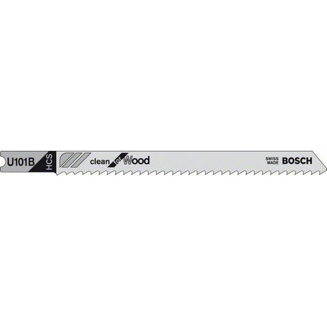 Bosch U101B 100mm Jigsaw Blade for wood 3-30mm (Pack Of 3) P/No. 2 608 630 565