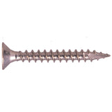 4.0 x 50 (8 x 2") Countersunk Pozi Woodscrew Stainless Steel A4 (316)