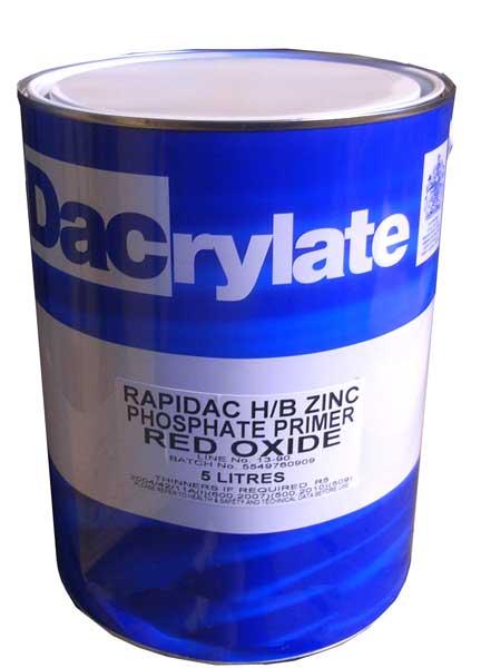 Dacrylate H/B Phosphate Red Oxide Primer 13-90 5 Litre Can (collection / own van delivery only)