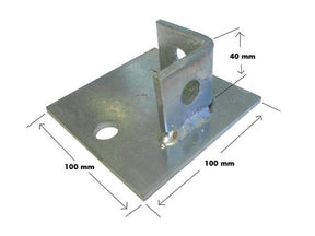 SB704 / P2072-S1 Single Channel Base Plate, Unistrut compatible, galvanised