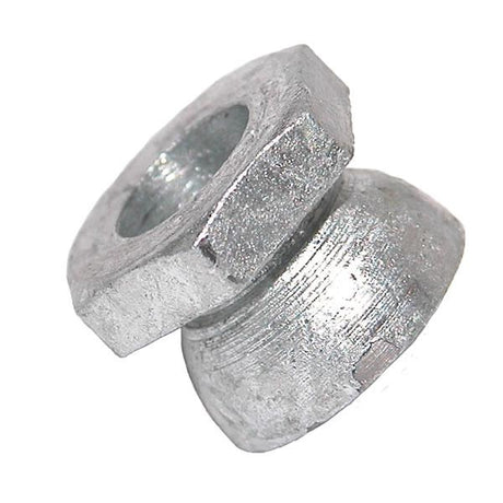 M12 Security Shear Hexagon Nut Bright Zinc Plated (22mm Spanner)