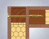 8.0 x 400mm T40 Spax Extra Long Countersunk Head Woodscrew, WIROX P3J