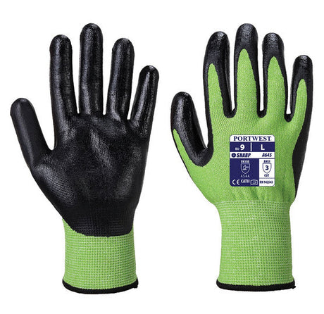 Green Traficode Cut Level 5 Size 9 A645 L/9 GREEN (1 pair)