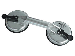 Faithfull Twin Aluminium Suction Lifter 100KG FAISUCPAD2P