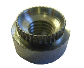 M4 x 10G Round Hank Rivet Bush Steel Bright Zinc Plated