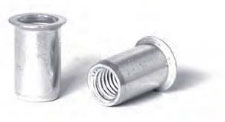 M4 Rivet Nut, Countersunk head, Aluminium, Grip Range 1.5 - 3.5, Hole Size 6.10 Bralo 0302304006