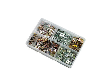 300pce 6-14g J & U Nut Kit. Bright Zinc Plated and Zinc. Kitmaster KM105109
