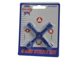 Faithfull 4 Way Utility Meter Key FAISUKEY