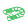 45mm x 45mm x 2mm Thick Plastic Packing Shims pack of 200 (green), Centre slot suits M12 bolts
