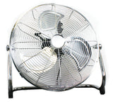 18" 110W Industrial 3 Speed High Velocity Chrome Floor Fan 240V