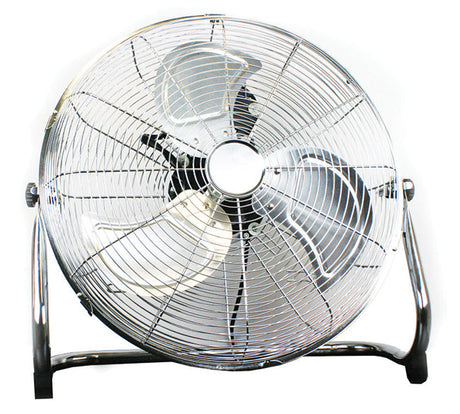 18" 110W Industrial 3 Speed High Velocity Chrome Floor Fan 240V