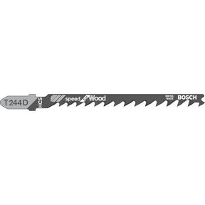 Bosch T244D 100mm Jigsaw Blade for wood 4-50mm (Pack Of 5) P/No. 2 608 630 058