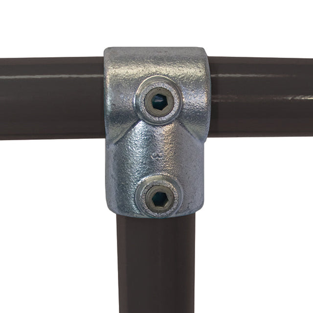 Short Tee C03 Size 6 (G25) Handrail Fitting, Galvanised 101-B34 (Kee Klamp Compatible 10-6)