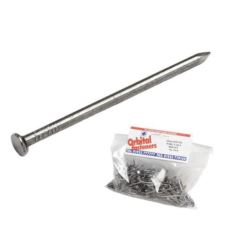 40mm x 2.36 Gauge Bright Round Wire Nail 1.0Kg Pack