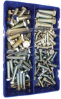 133pce M6-M12 High Tensile Hex Setscrews Kit. Zinc. Kitmaster KM105219