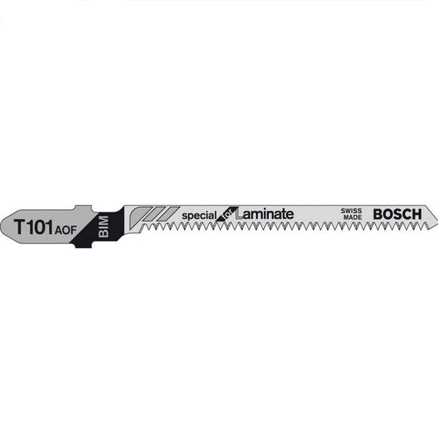 Bosch T101AOF 83mm Jigsaw Blade for Laminate 1.5-15mm (Pack Of 5) P/No. 2 608 636 432