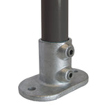 Railing Base Flange C12 Size 5 (G20) Handrail Fitting, Galvanised 132-A27 (Kee Klamp Compatible 62-5)