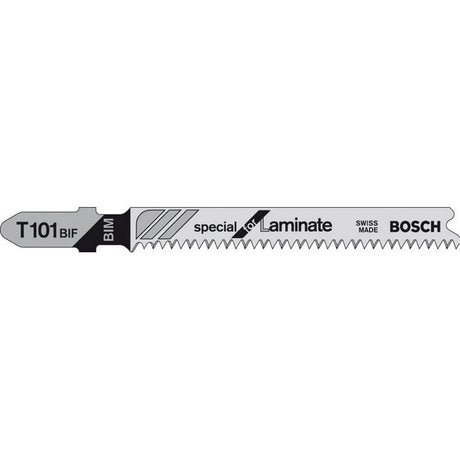 Bosch T10BIF 83mm Jigsaw Blade for Laminate 1.5-15mm (Pack Of 5) P/No. 2 608 636 431