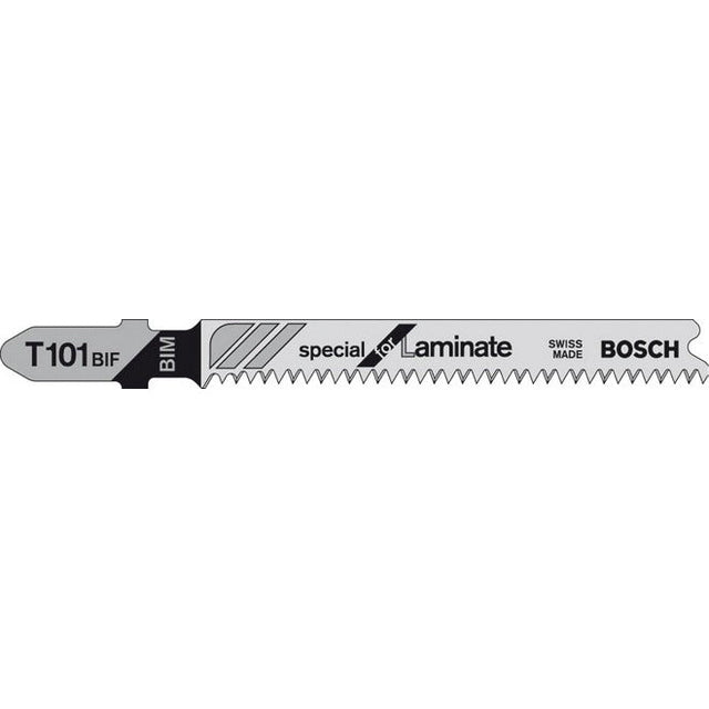 Bosch T10BIF 83mm Jigsaw Blade for Laminate 1.5-15mm (Pack Of 5) P/No. 2 608 636 431