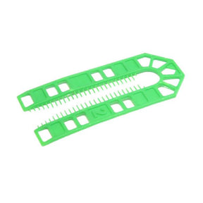 100mm x 43mm x 2mm Thick Plastic Packing Shims pack of 200 (green), Centre slot suits M12 bolts