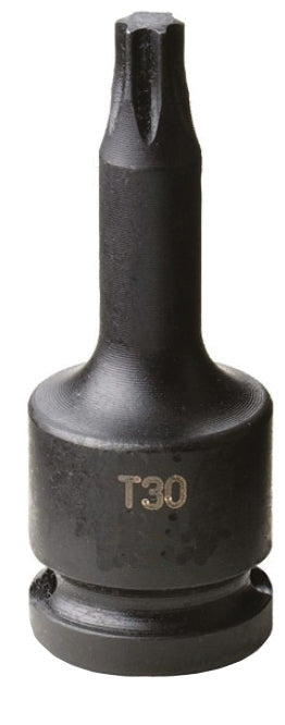 3/8" Drive 50mm Long T30 Torx Bit Socket Black MTD06T30