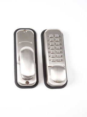 Satin Chrome Digital Door Lock & Holdback Catch HQ2033/1
