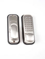 Satin Chrome Digital Door Lock & Holdback Catch HQ2033/1
