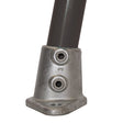 Slope Base C53 Size 8 (G40) Handrail Fitting, Galvanised 152-D48 (Kee Klamp Compatible 67-8)