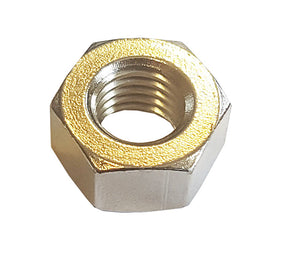 M4 Full Nut Brass Nickel Plated DIN 934