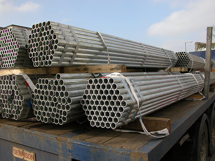 Steel Galvanised Handrail Tube, Size 6 (G25), OD 33.7mm ID 25mm x 3.2M (Kee Klamp Compatible)