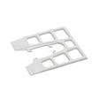 40mm x 45mm x 1.5mm Thick Plastic Packing Shims pack of 200 (white), Centre slot suits M12 bolts