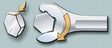 Unior 15 x 217mm IBEX Fast Action Combination Spanner 611768