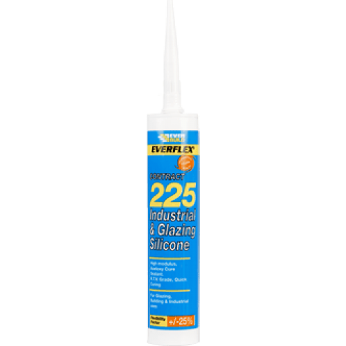 Everbuild 225 Mid Mod Silicone Sealant Brushed Steel 310ml