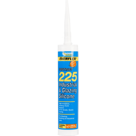 Everbuild 225 Mid Mod Silicone Sealant Brushed Steel 310ml