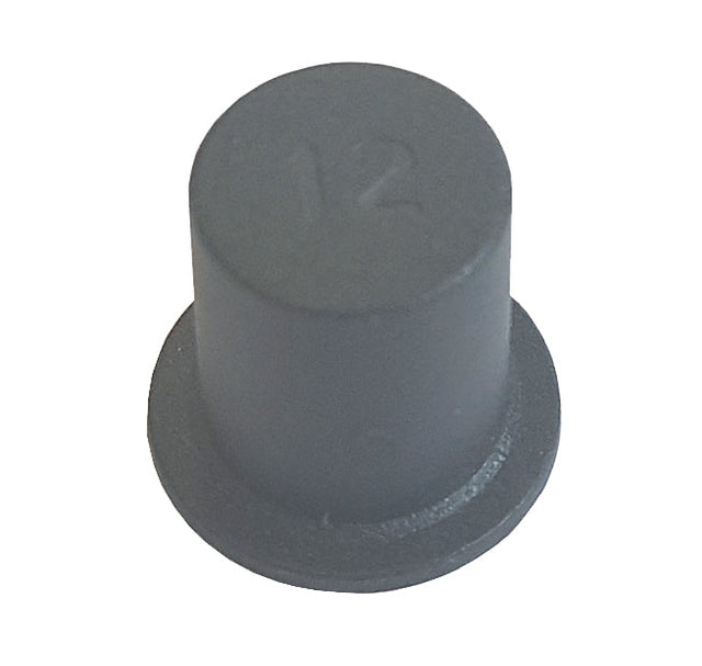 M10 x 17mm Black Shouldered Push On Plastic Stud / Studding Cap