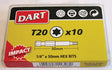 Dart T10 x 50mm Impact Driver Bits, Box of 10 DI50T10-10