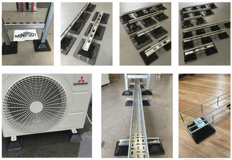 Twinfoot 110mm Assembley connected by 250mm 41/21 Channel