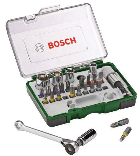 Bosch 27 Piece Screwdriving Set with Mini Ratchet 2607 017 160