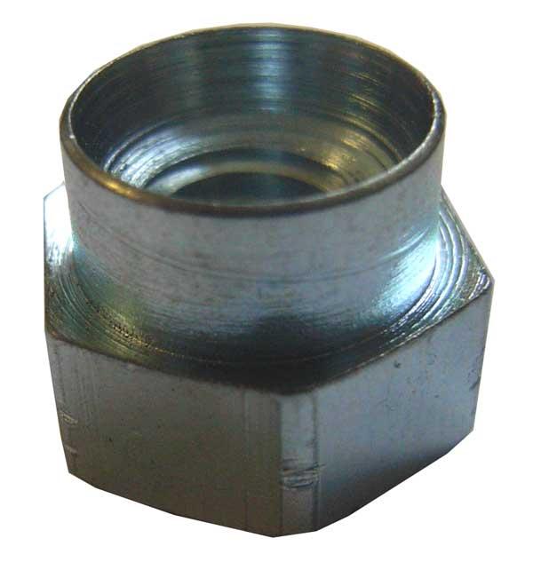 M3 x 20G Hexagon Hank Rivet Bush Steel Bright Zinc Plated