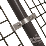 Double Mesh Clip C67 Size 6 (G25) Handrail Fitting, Galvanised (Kee Klamp Compatible 82-6)