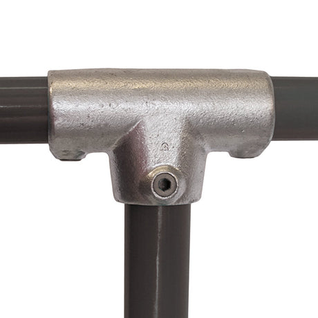 Slope Long Tee C52 Size 7 (G32) Handrail Fitting, Galvanised 155-C42 (Kee Klamp Compatible 88-7)