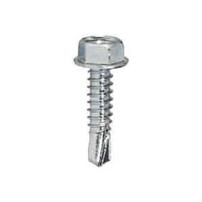 5.5 x 45mm (5/16" 8mm Hexagon Head) Washer Faced Self Drill Screw, Bright Zinc Plated