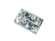 230pce Repair Washer Assortment Kit. 5, 6, 8 and 10mm. Bright Zinc Plated. Kitmaster KM105130