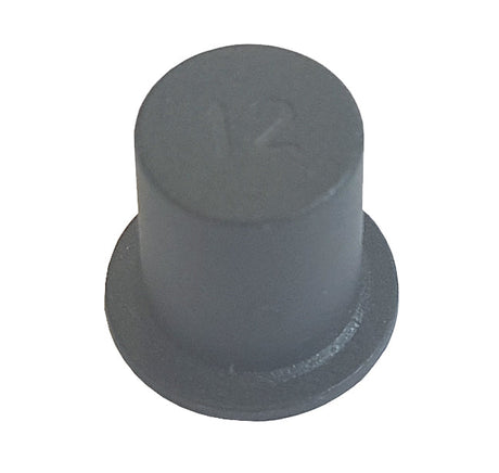 M8 x 13mm Black Shouldered Push On Plastic Stud / Studding Cap