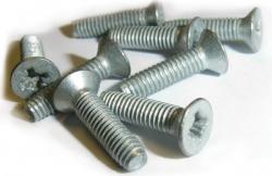 M3.5 x 6 Countersunk Pozi No.1 Taptite alternative screws, Steel Bright Zinc Plated DIN 7500 NE-Z