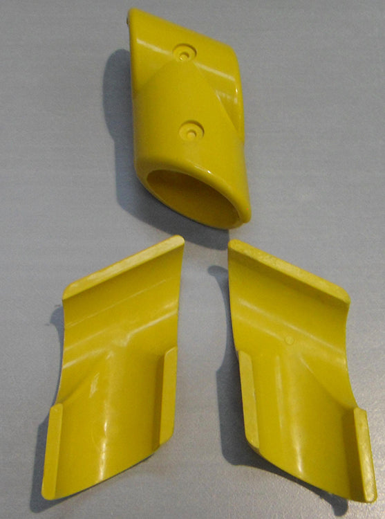 Yellow 60 Degree 3 Way Tee (In two halves) MHA3EY