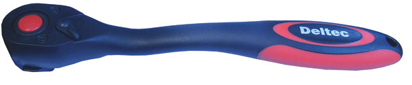 Deltec 1/2" Drive 72 Teeth Push Button Ratchet with Reverse Lever