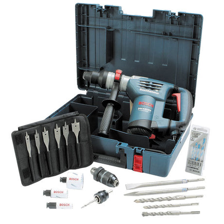 Bosch GBH 4-32 SDS Plus Multi Drill Rotary Hammer 240v + Free accessories