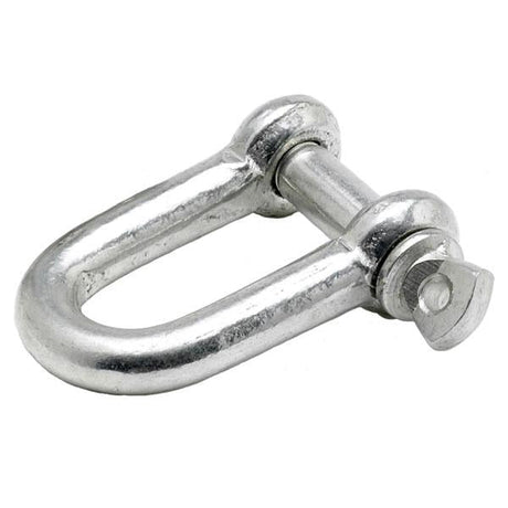 10mm Commercial D-Shackle Mild Steel Bright Zinc Plated