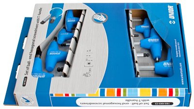 Unior 7 Piece 2.5-10mm Ball End Hex with T Handle Set 609337